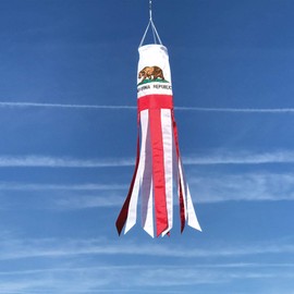 In the Breeze 5130 California State Flag 40-Inch Windsock-Colorful Outdoor Décor