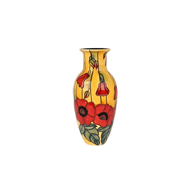 Old Tupton Ware Yellow Poppy 8 Inch Vase