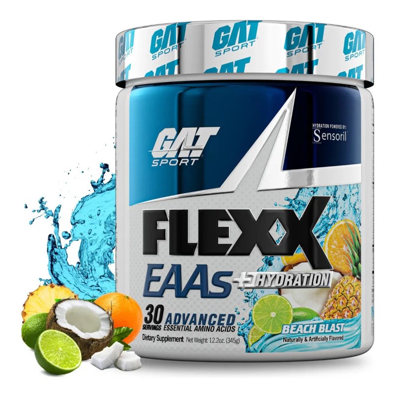 Flexx Eaas Gat Sport Aminoácidos Esenciales 30 Servicios Sabor Fruit