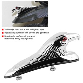 Hlyjoon Universal Motorrad Schutzblech vorne Dekor Ornament Adler Kopf Statue Zubehör Ersatz für Motorrad
