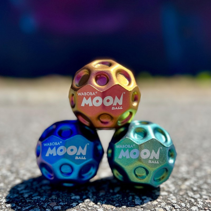 Waboba Metallic Moon Ball – Palla super rimbalzante con finitura