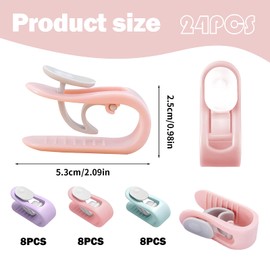 24 Stück Bettdecken Clips, Bettdeckenhalter,Bettdeckenbezug-Clips,Bettlakenhalter,Handtuchklammern,Bettdeckenbezug Clips,Für Fixierung Bettwäsche, Vorhänge, Socken Und Kleidung Verwendet