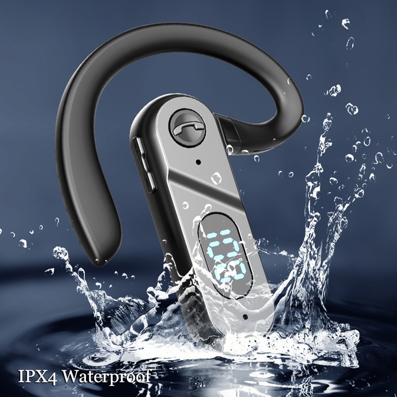 V28 BT5.2 Wireless Business Headphones with Microphone Open Ear Ear-Hook