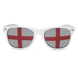 ALLY-MAGIC Union Jack Sunglasses, Novelty Party Dress Up Glasses for King Charles Coronation Decorations for Celebration Crowning Parade Ceremony Costume Accessory Y6-YGLYJ (Red)