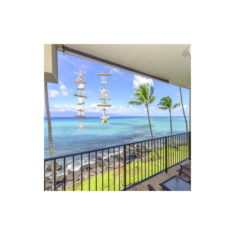 Coastal Starfish and Seashell Wall Decor with Driftwood