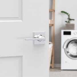Kwikset Casey Interior Passage Door Handle Lever Polished Chrome Non-Locking Reversible