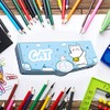 Aisi Student Multifunction Pen Pencil Case with 2 Compartments Cute