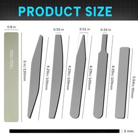 Honoson 25 Pack Hobby Model Polishing Hand Files Tool Set 5 Pcs Glass Polishing Files and 20 Pcs Sanding Sticks Metal and Wood Sanding Tool for Model Craft(Low Grits Rating,Classic Style)