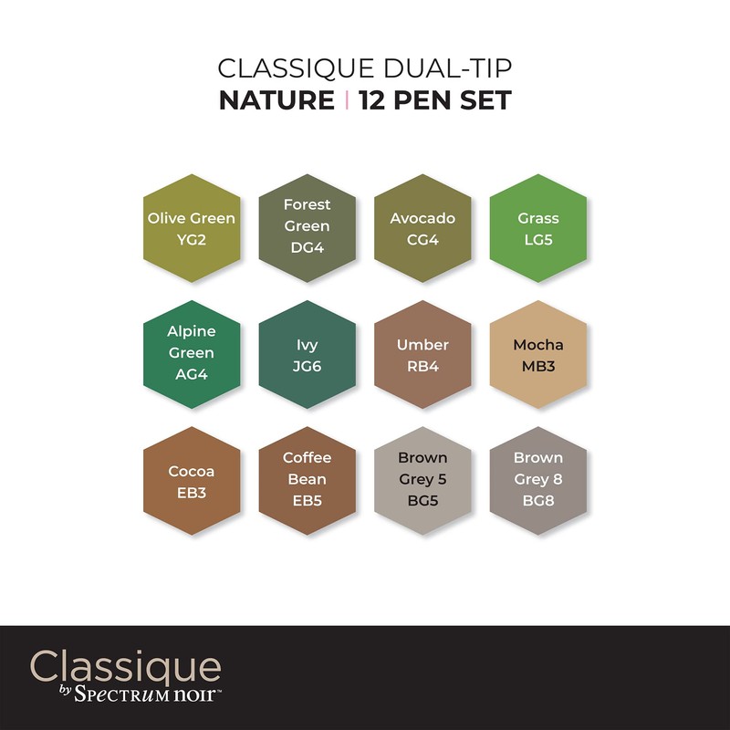 Crafter's Companion Spectrum Noir Classique Create Alcohol Marker Dual Nib