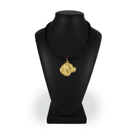 Art-Dog Exclusive Dog Necklace, 24K Gold Plated - Handmade Jewellery for Dog Lovers - Gold Plated Necklaces with Dog