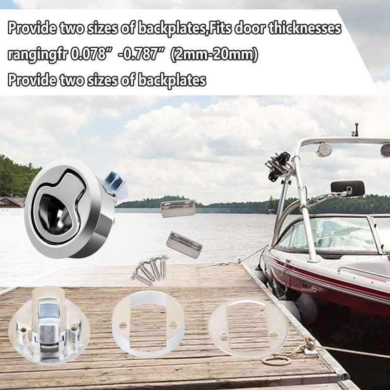 Boat Slam Latch 2" Lift Handle Deck Hatch Marine Grade