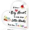 Teacher Gifts, Teacher Christmas Gifts - Heart Shaped Acrylic Plaque