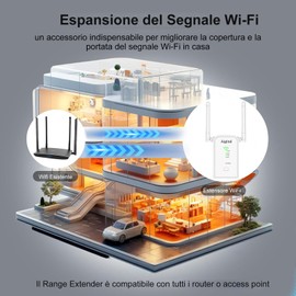 2025 Leistungsstarker WLAN-Repeater für Zuhause, WLAN-Extender 300 Mbps 2,4 GHz mit WAN/LAN-Anschluss, WiFi-Verstärker, WPS einfach zu konfigurieren, kompatibel mit Fasermodem und ADSL