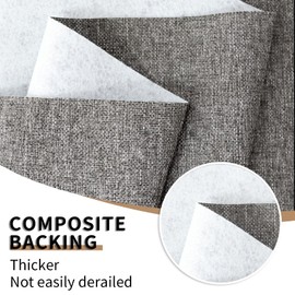 40x60 Inches Natural Thickened Fabric Premium Linen Liner Multi-Purpose Linen Fiber Material for Gardening Wedding Table Runners Home Party Decorations Christmas (Dark Grey)