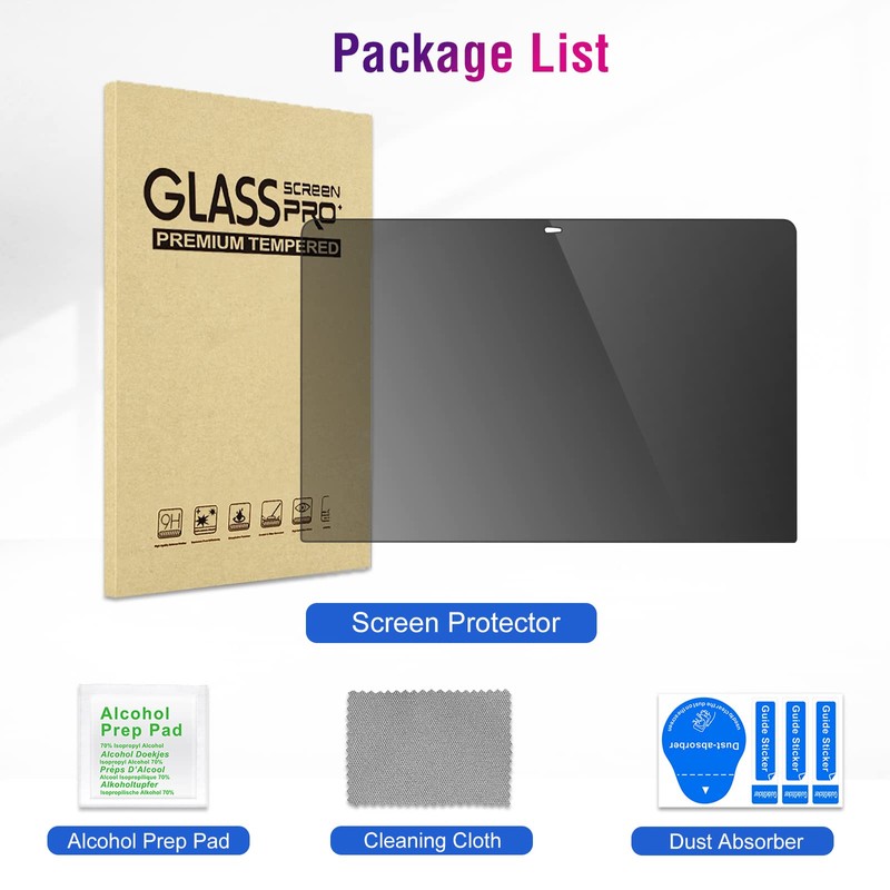 ProCase Privacy Screen Protector, Anti-Spy Tempered Glass Tinted Screen Film