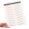 Baluue 3 Sheets Eyebrow Stickers Natural Looking Peel Off Transfer
