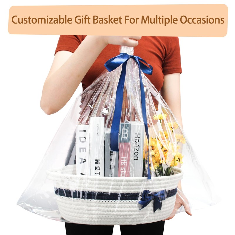 Goodheim Hamper Baskets for Gifts Empty，Christmas Gift Basket Kit with