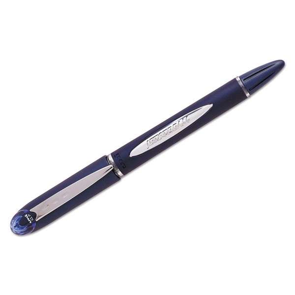 uni-ball 40174 Jetstream Ballpoint Stick Pen, 7mm, Blue Ink, Fine