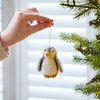 Felt Penguin Christmas Decoration - Felted Ornament - Wool Christmas