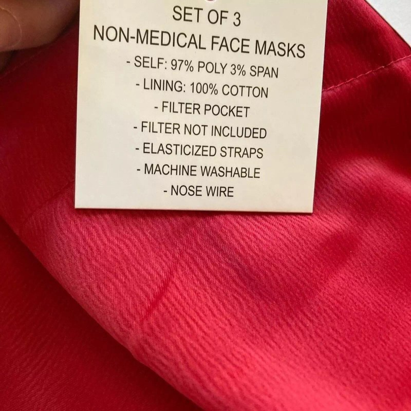 WAYF Mask & Carrying Bag 4-Piece Set, Red/Leopard/Bl