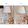 LTTKLMP Nordic White Pink Table Lamp for Girl's Bedroom Single