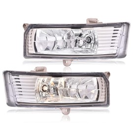 CNNELL Fog Lights Assembly Compatible with Toyota Camry 2005 2006 (Clear lens)