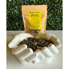 HealinGifts Honeysuckle Muicle 1 oz (28 g) Justicia spicigera or the Mexican honeysuckle herb in a resealable stand-up Kraft bag