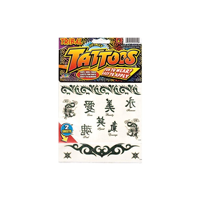 Tribal Totally Tattoos (2 sheets)