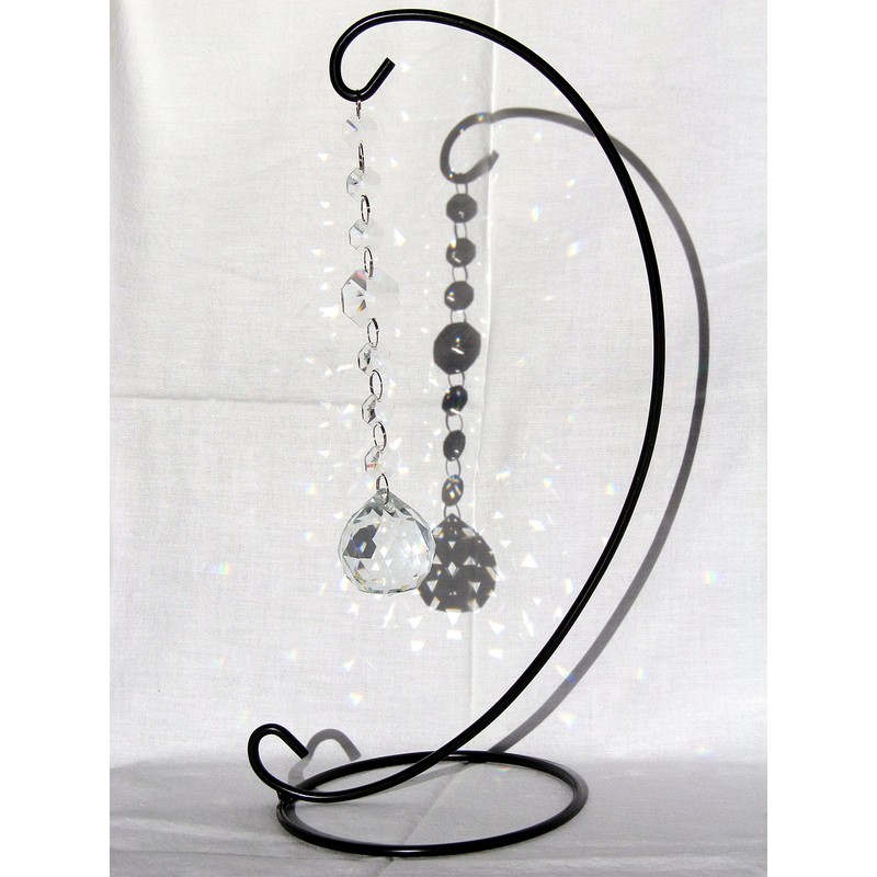 KKD General Purpose Display Stand, Pedestal, Interior, Suncatcher, Etc (Black,