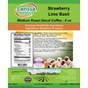 Strawberry Lime Basil Medium Roast Decaf Coffee (Gourmet, Naturally Flavored,