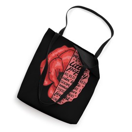 I Wear A Little Poppy Flower Red Memorial Day Patriotic Tote Bag