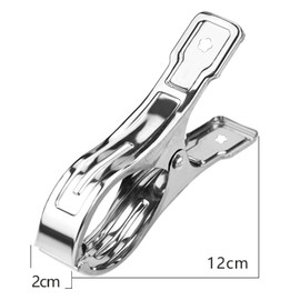 Large Windproof Pegs Beach Towel Clips Holders Quilt Clips –Set of 6 Stainless Steel Towel Clips Beach Tablecloth