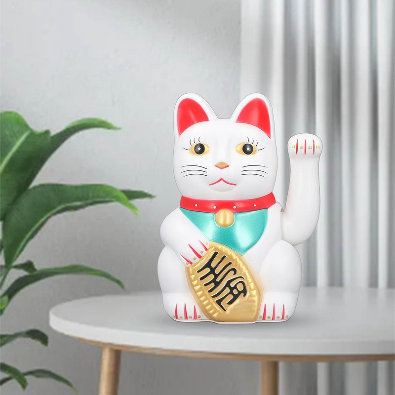 10inch Waving Fortune Lucky Cat Cute Fortune Cat Statue Decoration