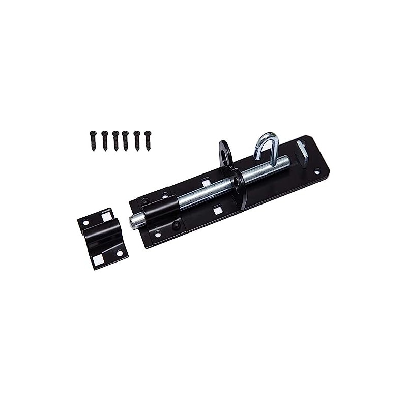 Infinity Decor Black Padbolt Brenton Bolts, 4” or 6” Steel