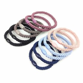 18 Stück Elastische Haargummis, Mixed Color Hair Ties Haargummis Damen Zopfgummis Damen Elastic Hair Tie Haarbänder Mädchen Kinder Haargummi Mode Geflochtene Elastische, für Damen Und Mädchen
