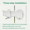 2 Pack 9" Flip Gate Latch Lock with Padlock Hole,Matte