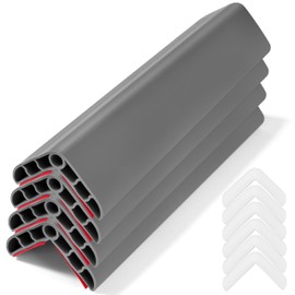 Wall Corner Edge Protector 4 Pack,1.57x1.57x23.62x0.28 inch Soft Baby Proof Corner Guards for Sharp Edges, Self-Adhesive Corner Protectors for Home, Kindergarten,Thickness-7mm(0.28 in)