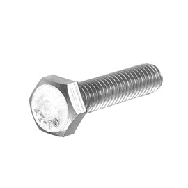 sourcing map M6-1 x 25mm Left Hand Hex Head Bolt, 304 Stainless Steel Reverse Fully Threaded Fastener Screws Bolts for Machinery, Automobiles and Construction