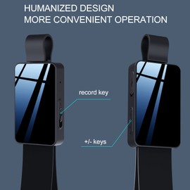 Digital Voice Recorder, HD Noise Reduction Voice Activated Recorder, 30 Hours Long Lasting Battery, Support MP3 WMA WAV Intelligent MP3 Record, Audio Recording Device for Meeting Lecture(8GB)