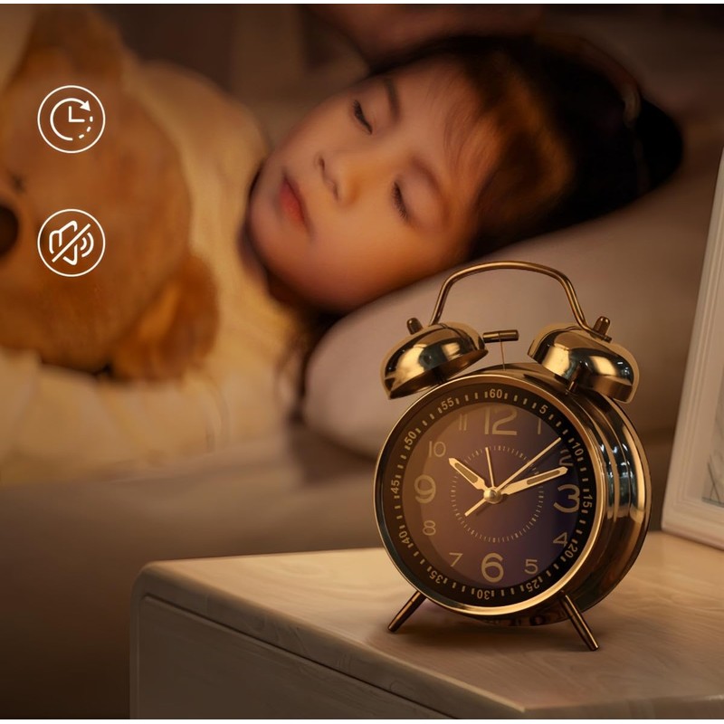 YYDS Buzzy Alarm Clock, Loud Alarm Clock, Analog, Loud Bell,