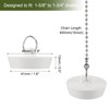 Sourcing Map 2 Pcs White Rubber Bathtub Stoppers, 1-5/8" to