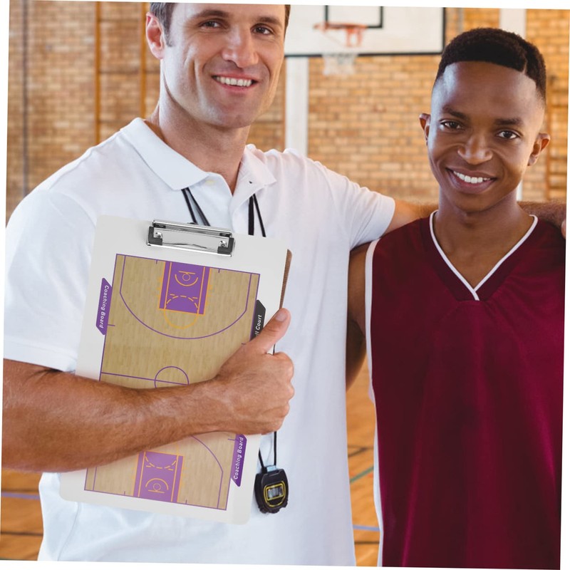 WHAMVOX Basketball Coaching Board Clipfolder Clipboard for Playbook Scorebook Portable