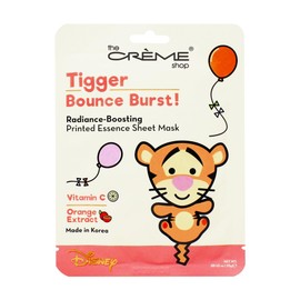 The Creme Shop x Pooh & Friends Radiant Glow, Revitalizing Youth, Soothing Skincare - Vitamin C, Niacinamide, Rose Water Sheet Masks - BOUNCE BURST! Tigger (Set of 3 PK)