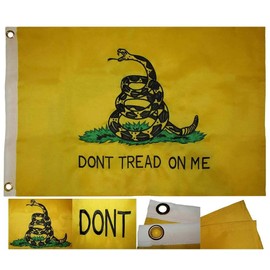 "Flags & Signs" 2x3 Embroidered Gadsden Dont Tread On Me 600D Sewn Nylon Flag 2'x3' a-1-2926