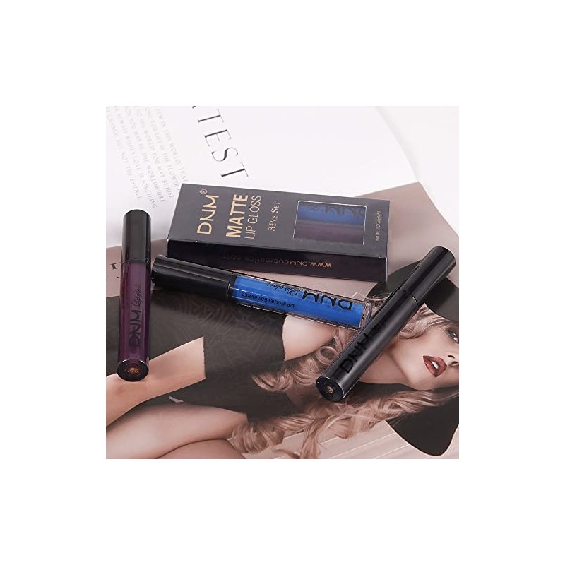 AMYS DIARY- Juego de 3 lápices labiales líquidos mate, lápiz