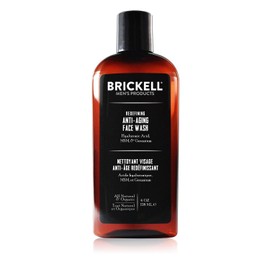 Brickell Men's Neu Definiertes Anti-Aging-Gesichtswaschmittel für Männer, Natürlich und Bio, Schäumendes Gel-Gesichtswaschmittel zur Reduzierung von Zeichen der Hautalterung (Parfümiert, 118 ml)
