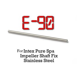JZSMY For Intex Pure Spa Hot Tub Impeller Pump Shaft Fix E90 Error (Stainless Steel Rod with Hood)