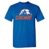 Cincinnati Soccer Skyline Men's Fan T-Shirt (Royal Shirt, 2XL)