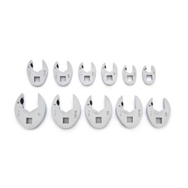 GEARWRENCH 11 Pc. 3/8" Drive Ratcheting Crowfoot Wrench Set, SAE - 89118