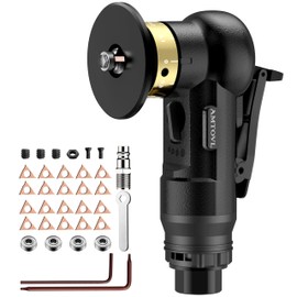 AMTOVL Air Chamfer Tool - Mini Pneumatic Chamfering Machine, 30000 RPM Pneumatic Chamfering Tool, 45 Degree Air Beveling Machine with 1/4 Inch Air Inlet for Metal, Wood (Black)